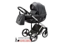 Коляска Adamex Chantal Special Edition Deluxe 3 в 1 C114 Черный, хром