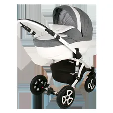 Детская коляска 2 в 1 Adamex Barletta Ecco (50% кожи)