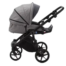 Коляска 3 в 1 Adamex Mateo Tip, PS-85 серый/графит кожа