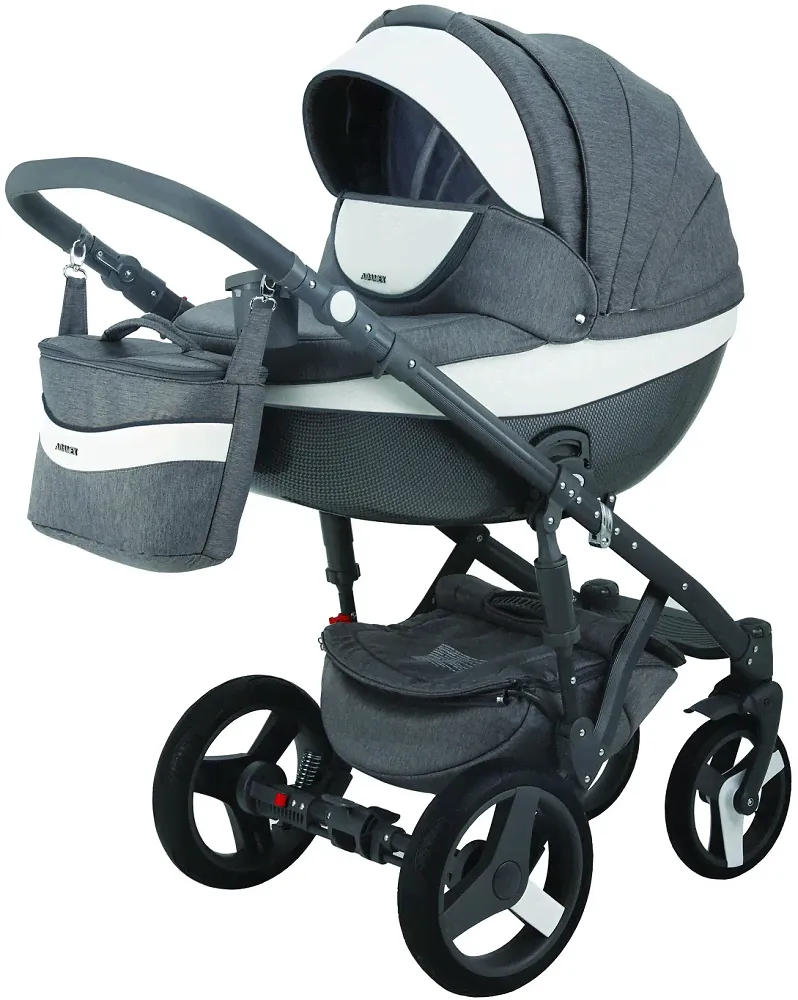 Коляска Adamex Monte Deluxe Carbon 3 в 1