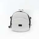 Коляска 2 в 1 Adamex Blanc Deluxe SA1 (белая кожа)
