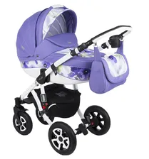 Коляска 3 в 1 Adamex Barletta (80G), сиреневый - GL000448130