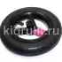 Колесо для детской коляски №026032 надув 10 дюймов (54-152) 10х2,0 (Adamex, BeBe-Mobile) ЧЕРНЫЙ+РОЗОВЫЙ